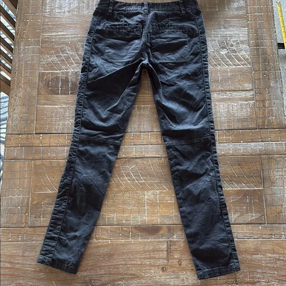 Anthropologie Pilcro and the Letterpress Black Moto Jeans Pants, Size 0 - Picture 5 of 8